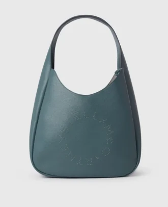 Große Hobo-Tasche mit Logo-Nieten