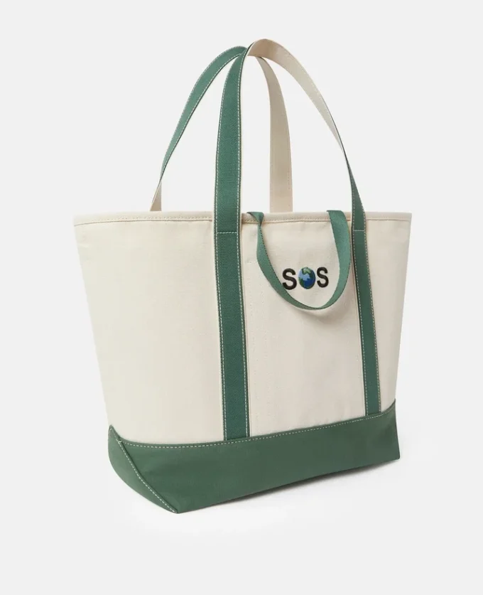 Große Tasche mit SOS-Stickerei