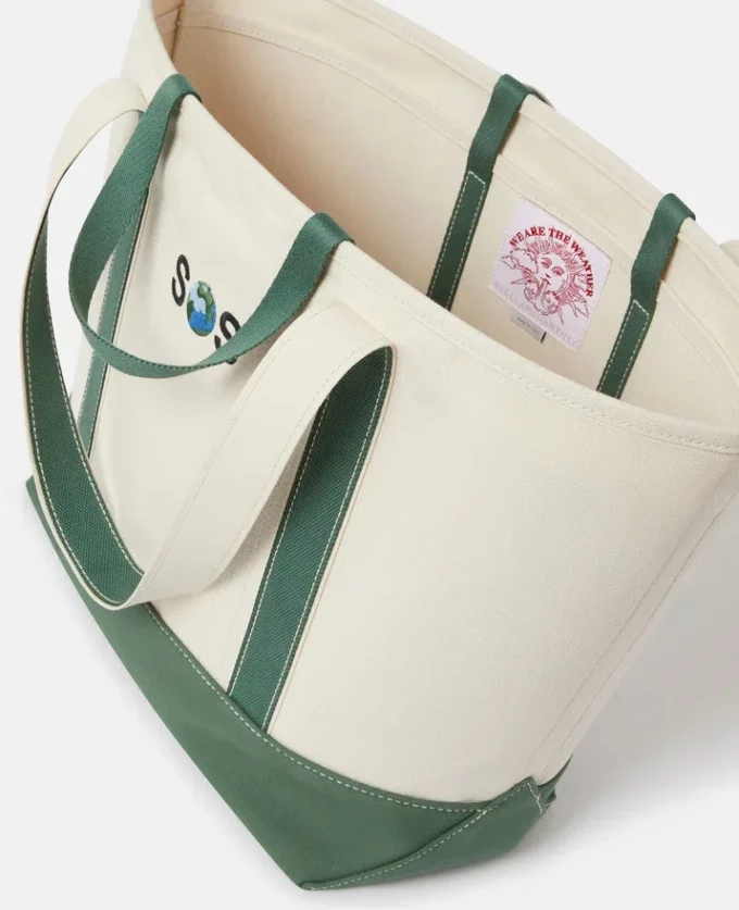 Große Tasche mit SOS-Stickerei