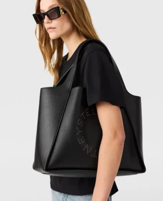 Große Tote Bag mit Logo und Nieten