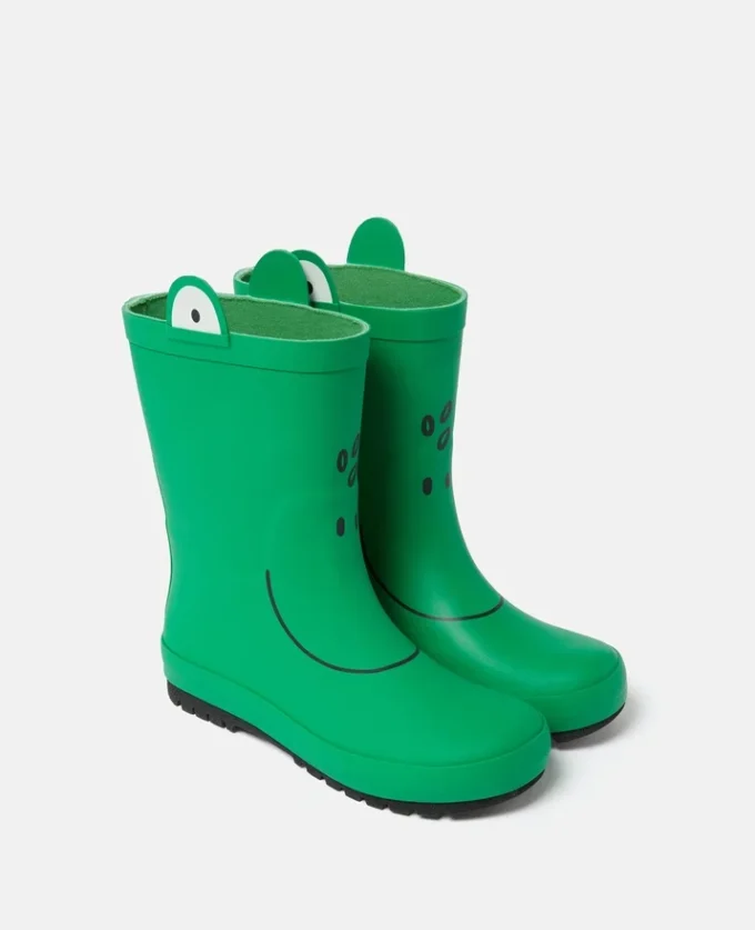 Gummistiefel mit Froschmotiv