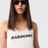 Hardcore Slogan Tank Top