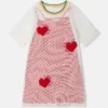 Herz-Mesh-T-Shirt-Kleid