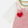 Herz-Mesh-T-Shirt-Kleid