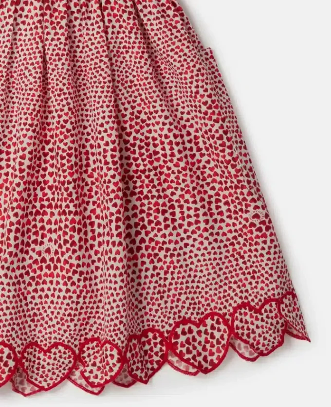 High Summer Hearts Kleid aus Bio-Baumwolle