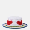 Häkel-Bucket-Hat mit Herz