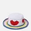 Häkel-Bucket-Hat mit Herz