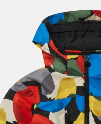 Hooded Jacket mit Colour Pop Smudge Print