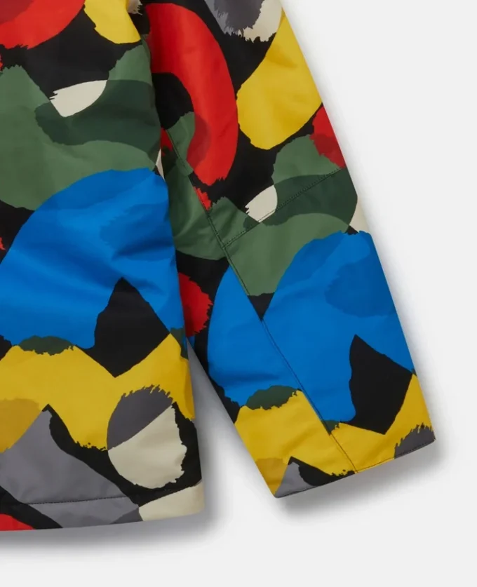 Hooded Jacket mit Colour Pop Smudge Print