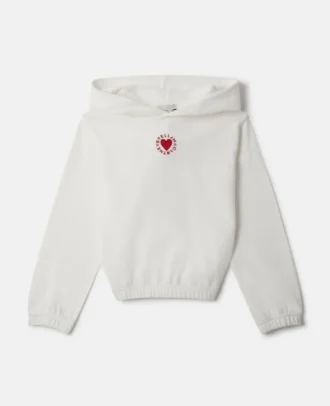 Hoodie mit Herzstickerei