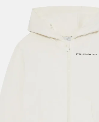 Hoodie mit Logo und durchgehendem Reißverschluss