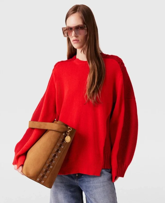 Hybrid-Pullover mit Rundhalsausschnitt