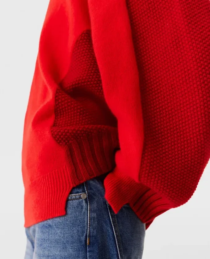 Hybrid-Pullover mit Rundhalsausschnitt