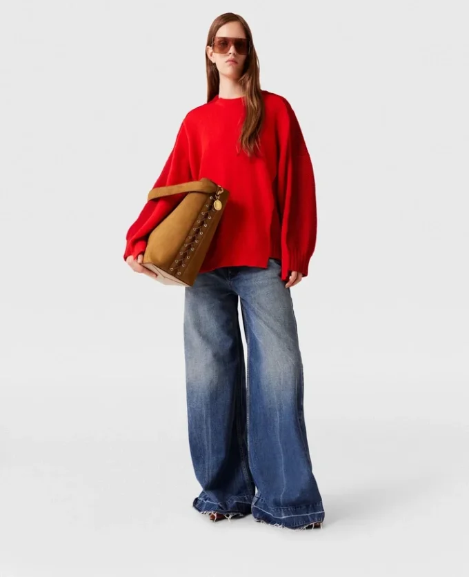Hybrid-Pullover mit Rundhalsausschnitt