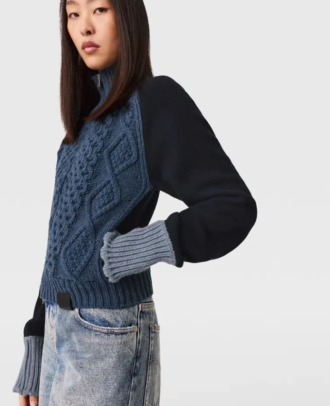 Hybrid-Strick-Bomberjacke