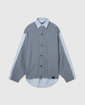 Hybrid-Strickhemd-Cardigan