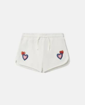 I Love You Shorts mit Stickerei