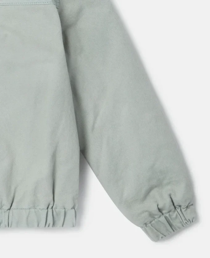 Jacke mit aufgenähtem Borg-Kragen