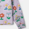 Jacke mit Blumenprint und Kragen
