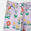 Jeans mit Blumenprint und geradem Bein