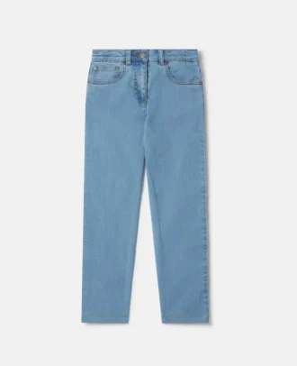 Jeans mit geradem Bein und Regenbogen-Logo-Band