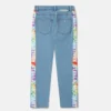 Jeans mit geradem Bein und Regenbogen-Logo-Band