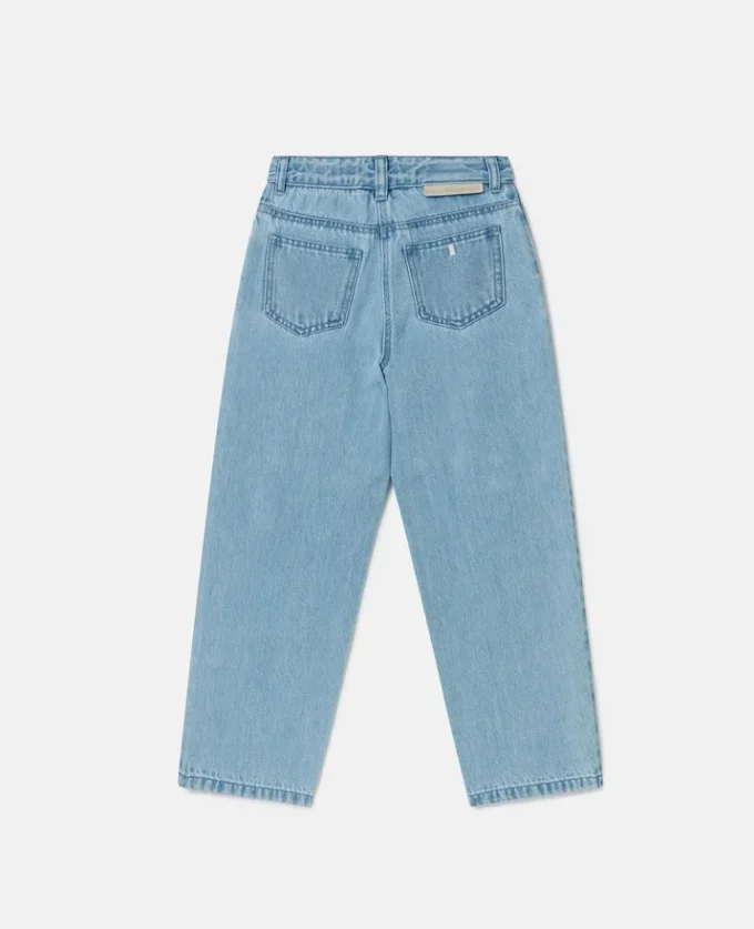 Jeans mit Juwelenstickerei
