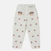 Jeans mit Kirschstickerei
