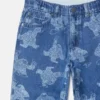 Jeans mit Monster-Print und geradem Bein