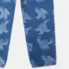 Jeans mit Monster-Print und geradem Bein