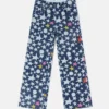 Jeans mit Sternenprint und geradem Bein