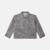 Jeansjacke mit Käferband-Print