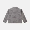 Jeansjacke mit Käferband-Print