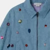 Jeansjacke mit Stickerei