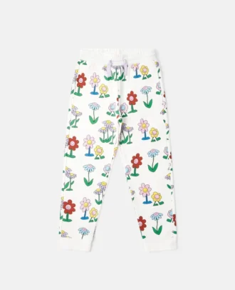 Jogginghose mit Blumenprint und Kordelzug