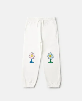 Jogginghose mit Blumenprint und Kordelzug