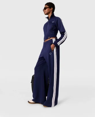 Jogginghose mit elastischem Bund und doppelten Streifen