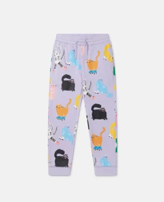 Jogginghose mit Katzenprint