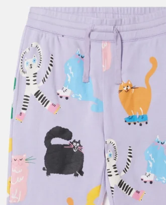 Jogginghose mit Katzenprint