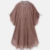 Kaftan mit S-Wellen-Print