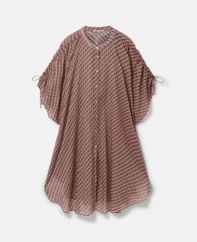 Kaftan mit S-Wellen-Print