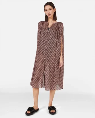 Kaftan mit S-Wellen-Print