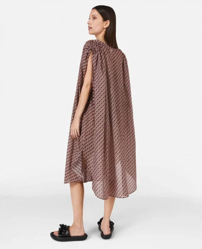 Kaftan mit S-Wellen-Print