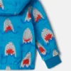 Kapuzenjacke mit Hai-Print