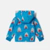 Kapuzenjacke mit Hai-Print