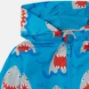 Kapuzenjacke mit Hai-Print