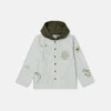 Kapuzenjacke mit Skateboard-Print
