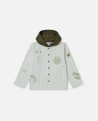 Kapuzenjacke mit Skateboard-Print