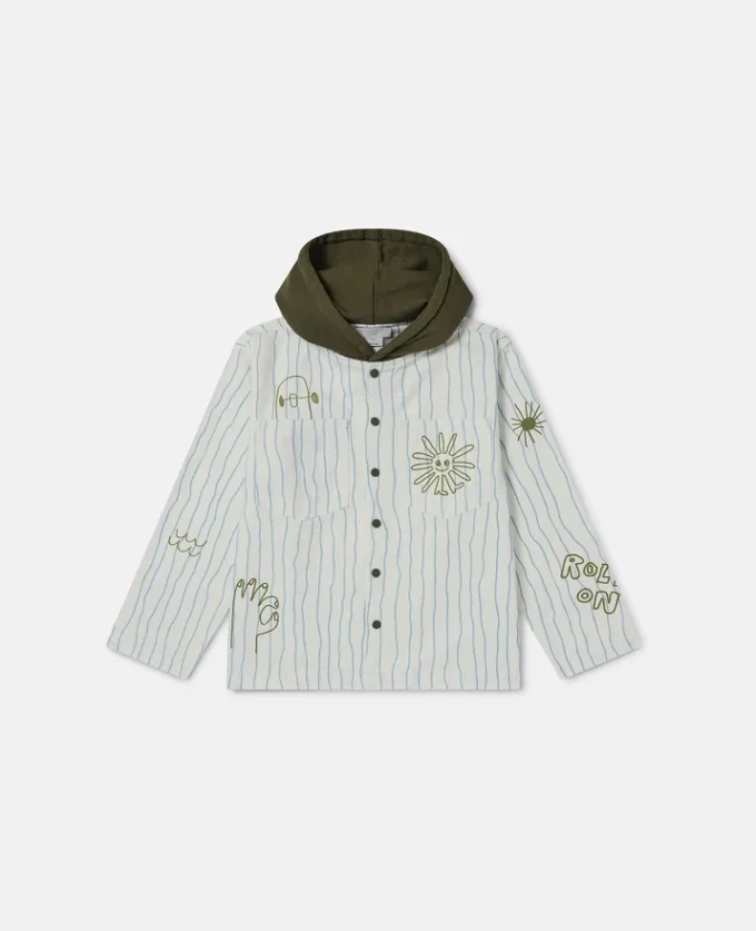 Kapuzenjacke mit Skateboard-Print