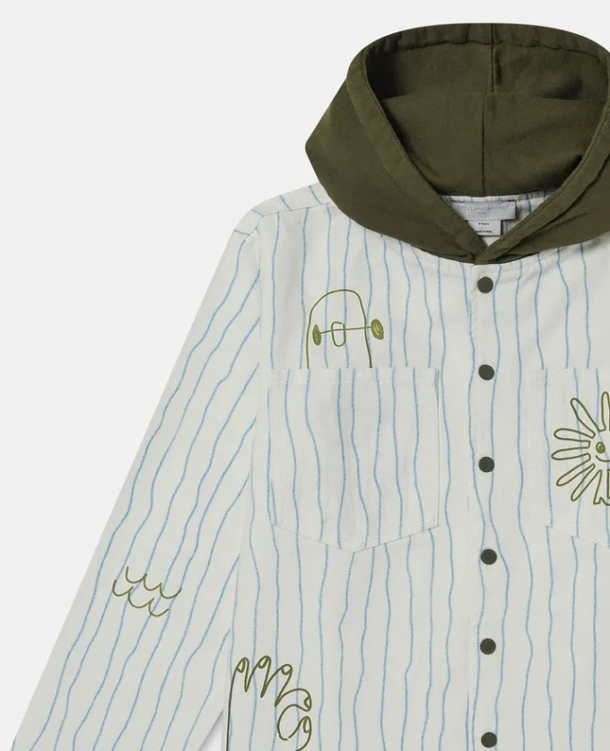 Kapuzenjacke mit Skateboard-Print